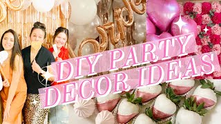 NEW INEXPENSIVE DIY PARTY DECORATING IDEAS  DOLLAR TREE PARTY DECOR  SPRINGS SOULFUL HOME [upl. by Nosila607]