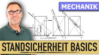 Standsicherheit berechnen  Kippmoment  Standmoment  Kippkraft  Kipppunkt [upl. by Hayilaa]