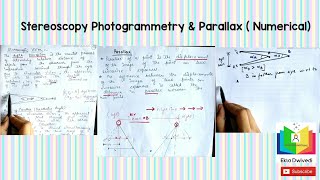 Stereoscopy in Photogrammetry  Parallax Equations [upl. by Zephan465]