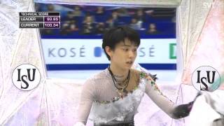 HD 羽生結弦 Yuzuru Hanyu  2014 ISU World Championships  FS [upl. by Ellinej]