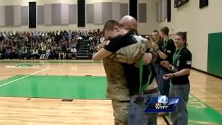 Upstate dad returns home from Afghanistan surprises sons [upl. by Rae653]