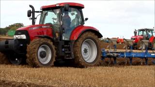 Case Maxxum 140 and Overum 5 furrow plough [upl. by Ingeberg948]