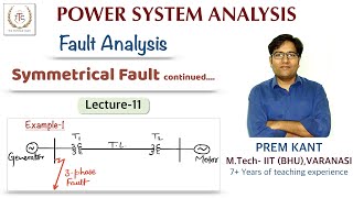 Symmetrical fault analysisQuestions on 3phase faultLecture11 Power System [upl. by Anidem]