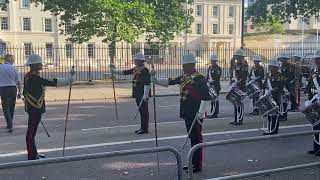 Royal Marines Beating Retreat  March to Horse Guards Parade [upl. by Adnoral899]