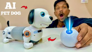 RC AI Smart Robo Dog Unboxing amp Testing  Chatpat toy TV [upl. by Eimia]