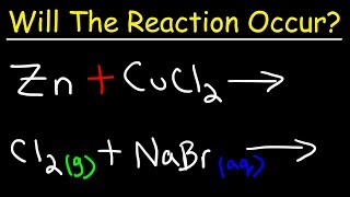 Chemistry  Will The Reaction Occur [upl. by Ttimme598]