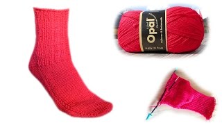 Die 2 Nadel Socke Strickanleitung  Woolpedia® [upl. by Zalucki769]