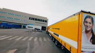 Liebherr  Rundgang durch das hochautomatisierte Logistikzentrum von Liebherr [upl. by Atilrak]