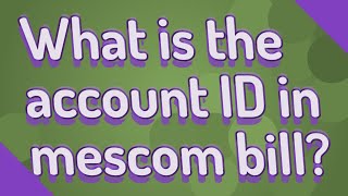 What is the account ID in mescom bill [upl. by Hodgson]