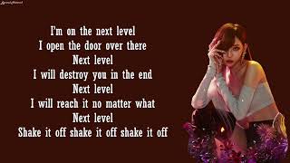 aespa  NEXT LEVEL English Version Lyrics [upl. by Tarttan]