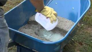 How to Hand Mix QUIKRETE® Concrete [upl. by Atnovart]