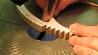 Cutting Wood Gear amp Clock Wheel Teeth [upl. by Fakieh]