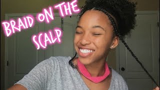 How to Braid on the Scalp Tutorial [upl. by Naehs906]