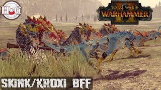 KroxiSkinks BFFs  Total War Warhammer 2  Online Battle 264 [upl. by Chesney919]