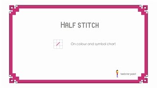 Learn to cross stitch Half stitch [upl. by Gipson]