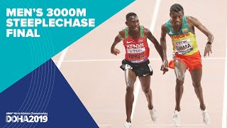 Mens 3000m Steeplechase Final  World Athletics Championships Doha 2019 [upl. by Yorztif]