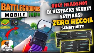 BGMI Bluestacks Hidden Sensitivity Settings  Easy Recoil Control [upl. by Aciamaj63]