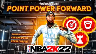 NEW quotPOINT POWER FORWARDquot BUILD IS INSANE ON NBA 2K22 TALLEST ISO BUILD CAN DO EVERYTHING ON 2K22 [upl. by Lenna]