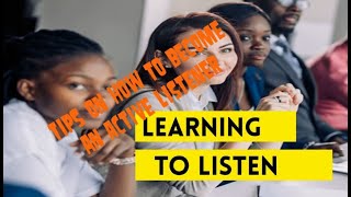 Listening Skills  Active Listening  Learning to Listen  Listening Tips [upl. by Astrahan267]