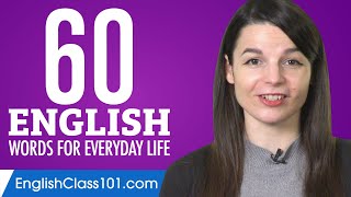 60 English Words for Everyday Life  Basic Vocabulary 3 [upl. by Ki]