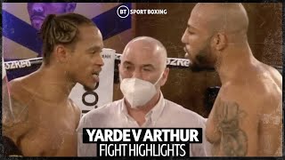 Anthony Yarde v Lyndon Arthur  Official Fight Highlights  SplitDecision Decides Title Bout [upl. by Territus330]