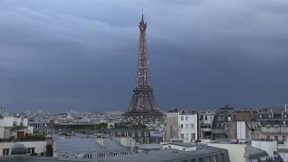 Eiffel Tower at night sparkling amp twinkling in Paris France 2019 by earthTV [upl. by Worrell]