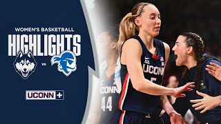 HIGHLIGHTS  No 5 Huskies Defeat Seton Hall [upl. by Templas]