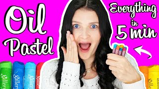 How to Use Oil Pastels for Beginners in 5 MINUTES 🎈🎈🎈 [upl. by Eaton]