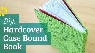 DIY Hardcover Book  Case Bookbinding Tutorial  Sea Lemon [upl. by Edan]