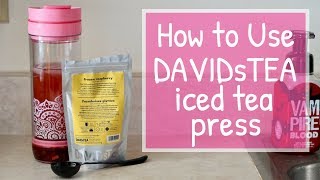 How to Use DAVIDsTEA Iced Tea Press [upl. by Kopans]