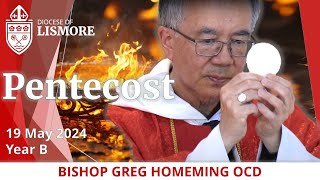 Catholic Mass Today Pentecost Sunday 19 May 2024 Bishop Greg Homeming Lismore Australia [upl. by Alano]