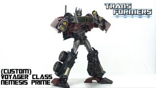 Video Review of the Transformers Prime Nemesis Prime custom [upl. by Lajib]