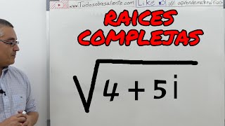 Raíces de complejos Aprende matemáticas [upl. by Inol]