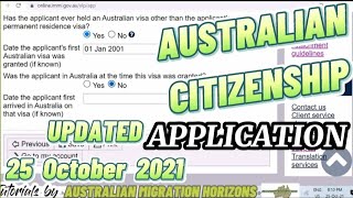 AUSTRALIAN CITIZENSHIP APPLICATION  How to apply an Australian Citizenship online No audio [upl. by Verna]