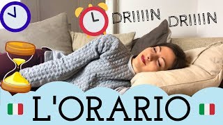 Come dire lORARIO in italiano che ora è che ore sono  How to Tell TIME in ITALIAN ⏰ ⌚️ 🕰 [upl. by Rehtaef]