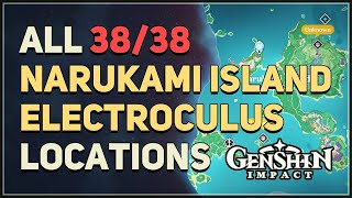 All 38 Narukami Island Electroculus Locations Genshin Impact [upl. by Hetti]