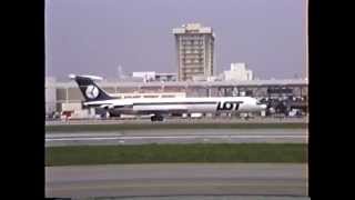 LOT Ilyushin Il62M Departing LAX [upl. by Canotas29]