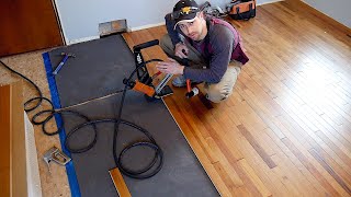 Hardwood Floor Installation Nail Down Like a PRO [upl. by Blanchette]