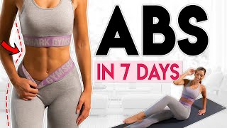 GET SHREDDED ABS in 7 Days flat belly challenge  10 minute Workout [upl. by Eetsirk427]