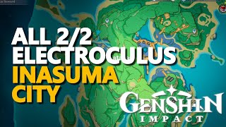 All Electroculus Inazuma City Genshin Impact [upl. by Nnarefinnej]