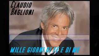 Claudio Baglioni  Mille giorni di te e di me karaoke  fair use [upl. by Medorra613]