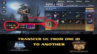 Transfer UC From One ID to AnotherPUBG Mobile [upl. by Shotton]