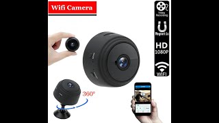 How to install A9 mini cameras with HDWiFiCam Pro APP and record videos [upl. by Nuajed]