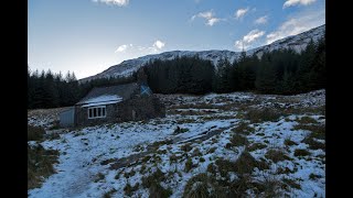 White Laggan Bothy Galloway Forest Park [upl. by Nnylacissej]