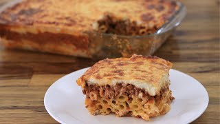 Pastitsio Recipe  How to Make Greek Pastitsio [upl. by Millicent]