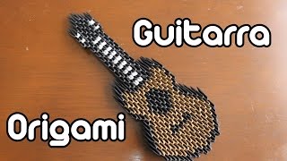 Guitarra De Origami  Guitar Origami TUTORIAL [upl. by Aynas]