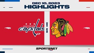 NHL Highlights  Capitals vs Blackhawks  December 10 2023 [upl. by Kyle234]