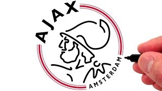 How to Draw the AFC AJAX Logo [upl. by Linzy]