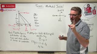 Statics Lesson 48  Trusses Method of Joints [upl. by Pleasant984]