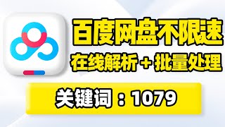 百度网盘不限速下载教程！百度网盘限速解除方法，百度网盘下载速度慢怎么办？百度云盘下载加速软件！PC电脑端百度网盘高速下载工具，支持文件、文件夹批量解析处理！ [upl. by Zwick]